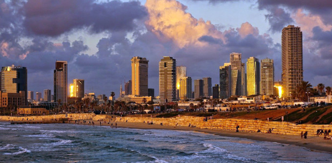 Tel Aviv at sunset