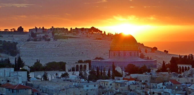 Mt Olives sunrise